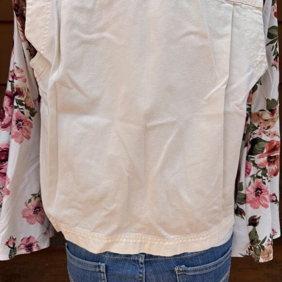 Vintage Joan Walter Lemon Creme Denim Vest Size M - Picture 9 of 9